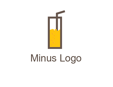 glass of juice with straw icon