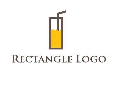 glass of juice with straw icon
