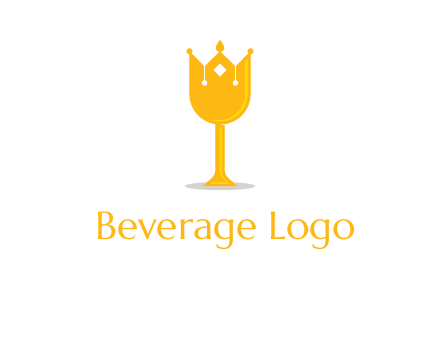 wine glass crown logo