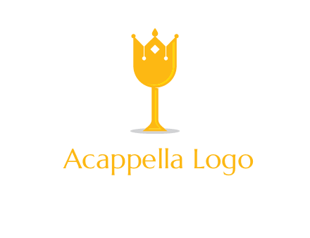 wine glass crown logo
