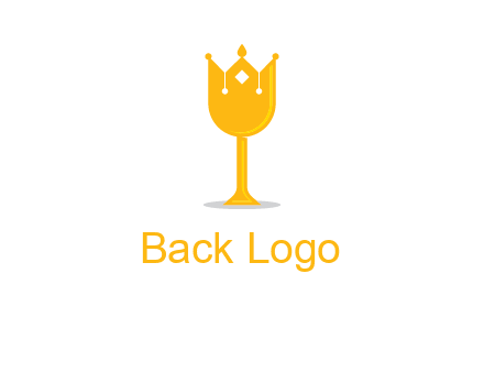 wine glass crown logo