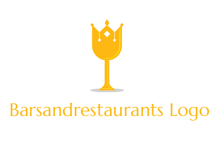 wine glass crown logo