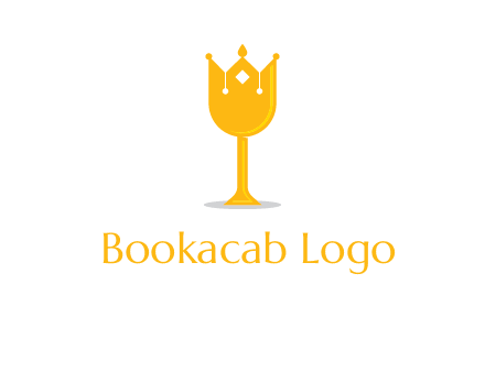 wine glass crown logo