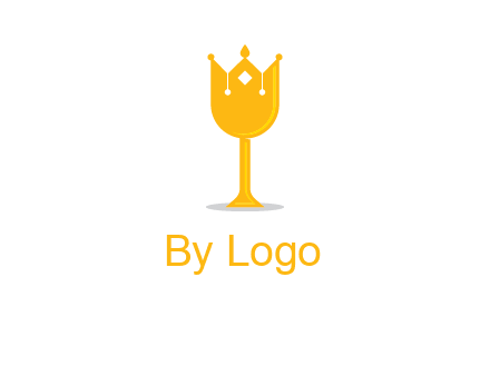 wine glass crown logo