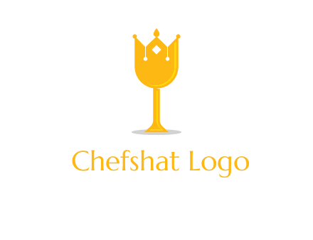 wine glass crown logo