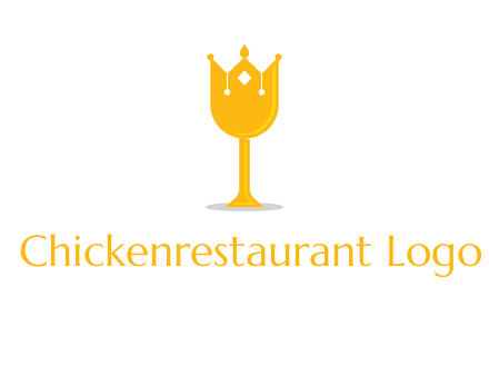 wine glass crown logo