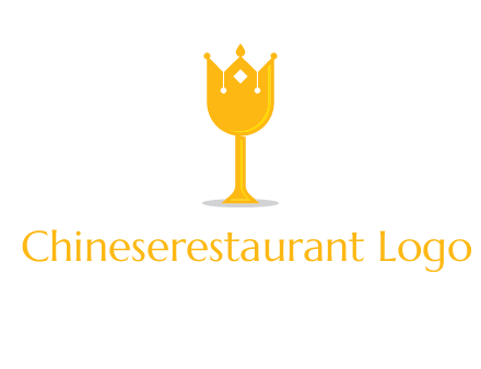 wine glass crown logo