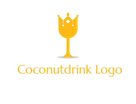 wine glass crown logo