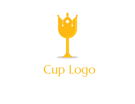 wine glass crown logo