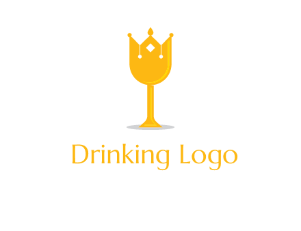 wine glass crown logo