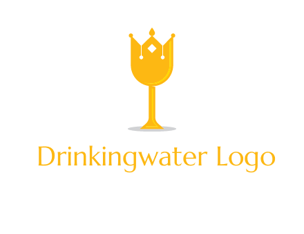 wine glass crown logo