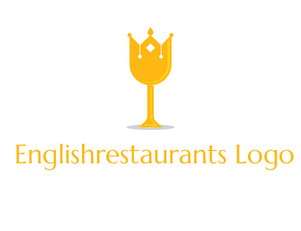 wine glass crown logo