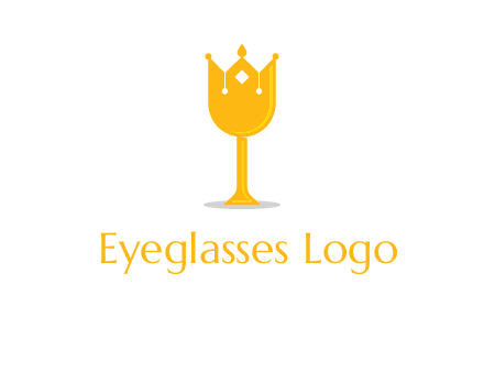 wine glass crown logo