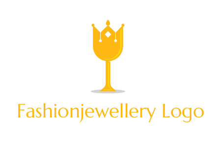 wine glass crown logo
