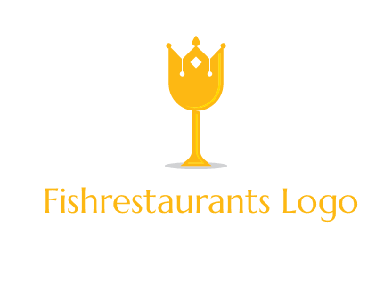 wine glass crown logo