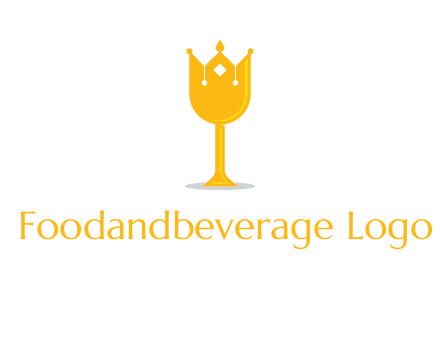 wine glass crown logo