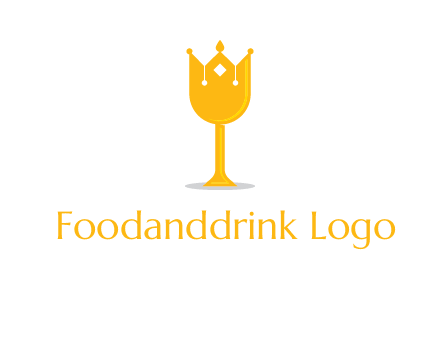 wine glass crown logo