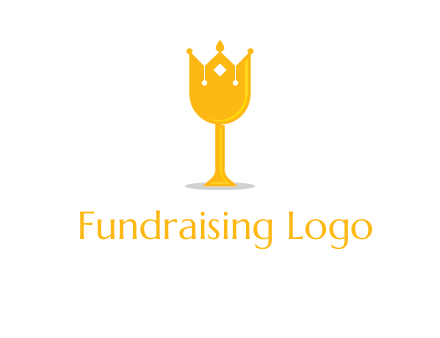 wine glass crown logo