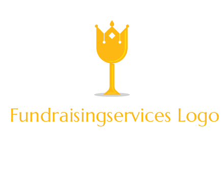 wine glass crown logo