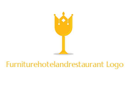 wine glass crown logo