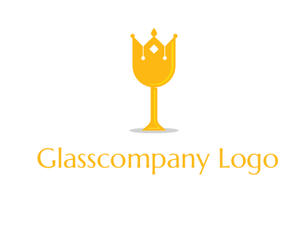 wine glass crown logo