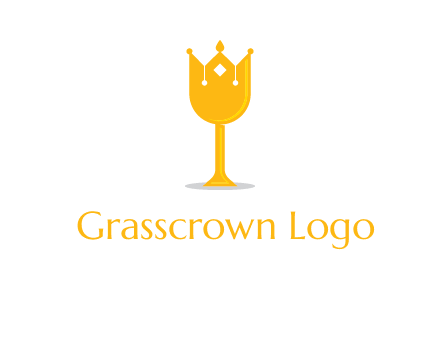 wine glass crown logo