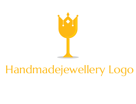 wine glass crown logo