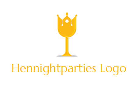 wine glass crown logo