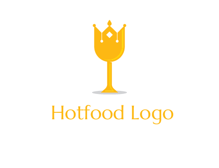 wine glass crown logo