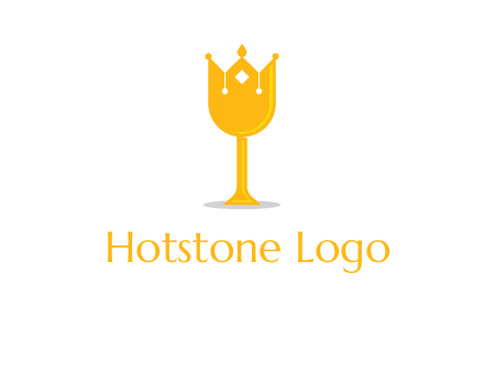 wine glass crown logo