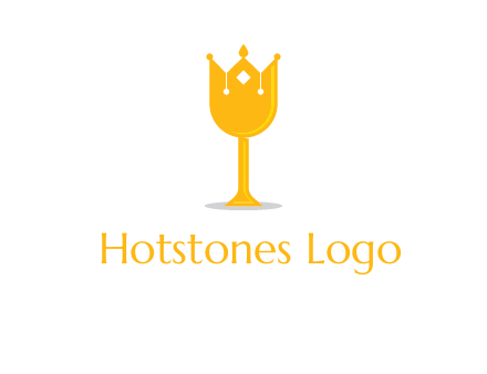 wine glass crown logo