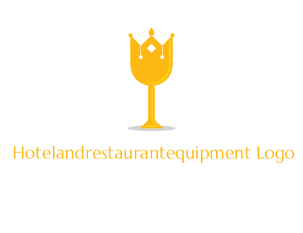 wine glass crown logo