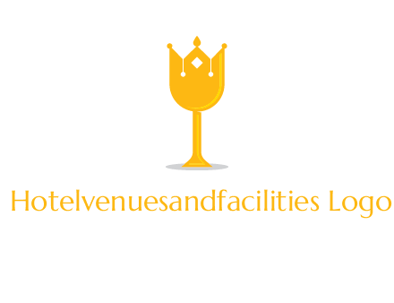 wine glass crown logo