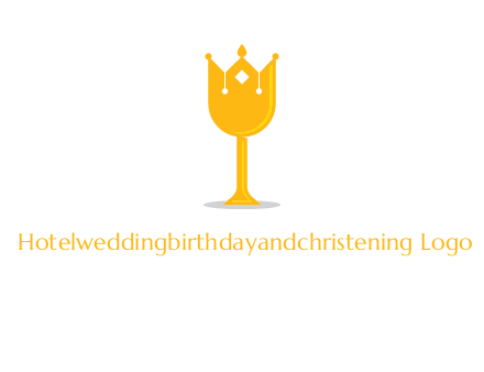 wine glass crown logo