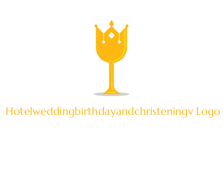 wine glass crown logo