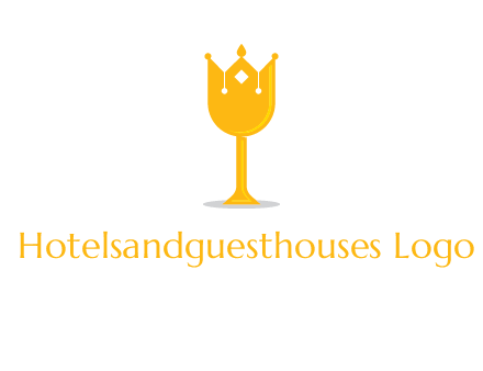wine glass crown logo