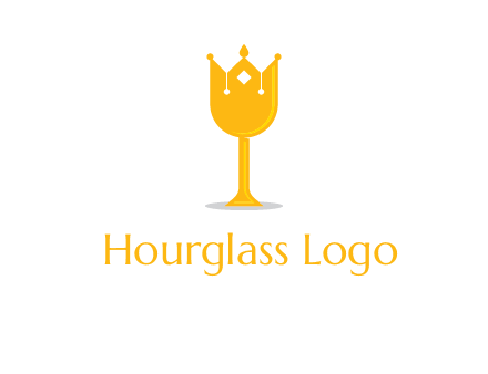 wine glass crown logo