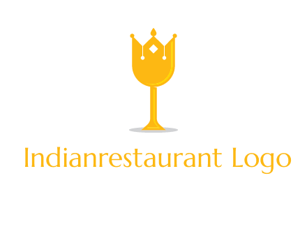 wine glass crown logo