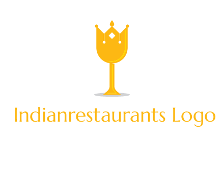 wine glass crown logo