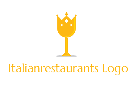 wine glass crown logo