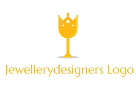 wine glass crown logo