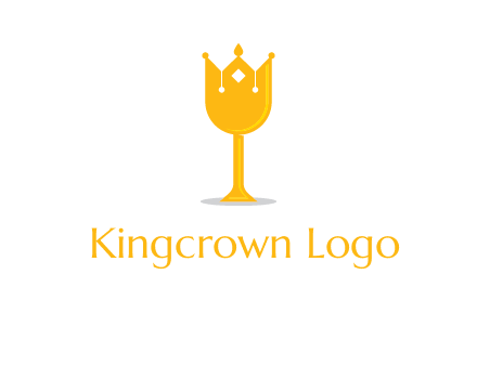 wine glass crown logo