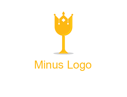 wine glass crown logo
