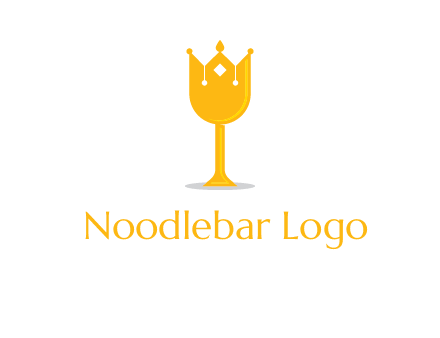 wine glass crown logo