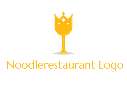 wine glass crown logo
