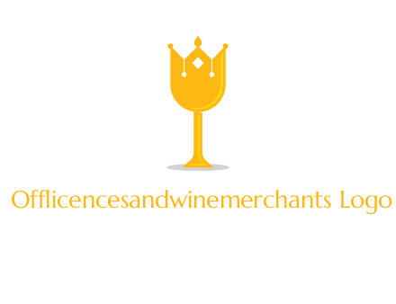 wine glass crown logo