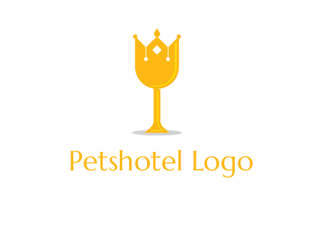 wine glass crown logo