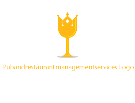 wine glass crown logo