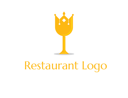 wine glass crown logo