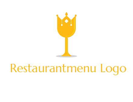 wine glass crown logo